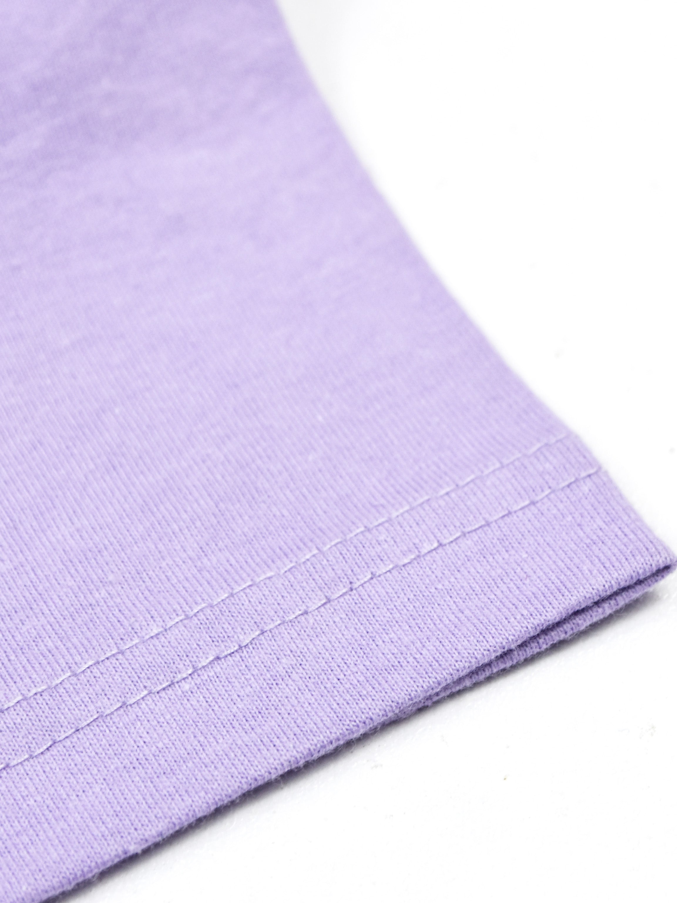 Summer Single Jersey Crew Neck Tee Shirt For Kids-Purple With Print-AN4154