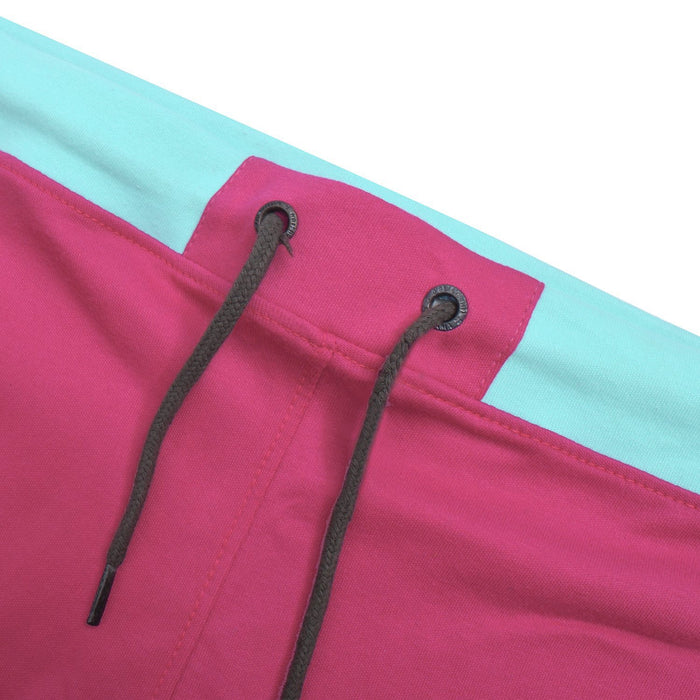 TH Both Seasons Regular Fit Trouser For Men-Magenta with Cyan Stripe-BE12703
