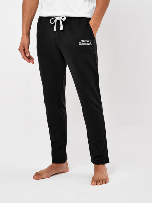 Slazenger Straight Fit Fleece Trouser For Men-Black-RT2110