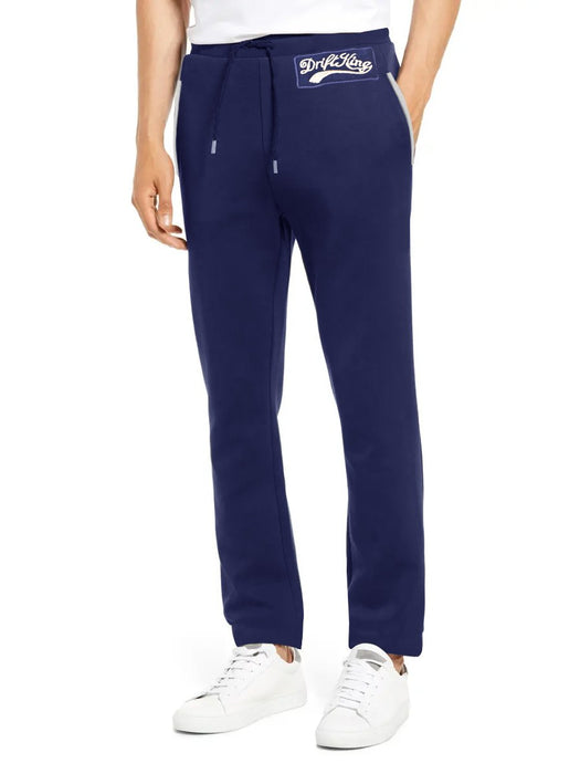 Drift King Regular Fit Zipper Fleece Jogger Trouser For Men-Navy-BE15401