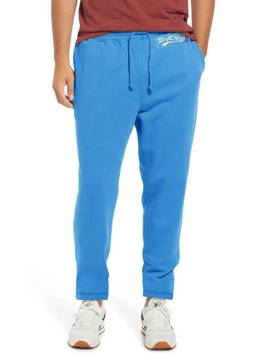 Drift King Regular Fit Zipper Fleece Jogger Trouser For Men-Cyan Blue-BE15392