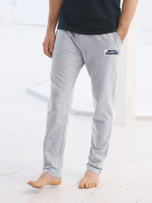 Slazenger Regular Fit Fleece Jogger Trouser For Men-Grey Melange-BE15512
