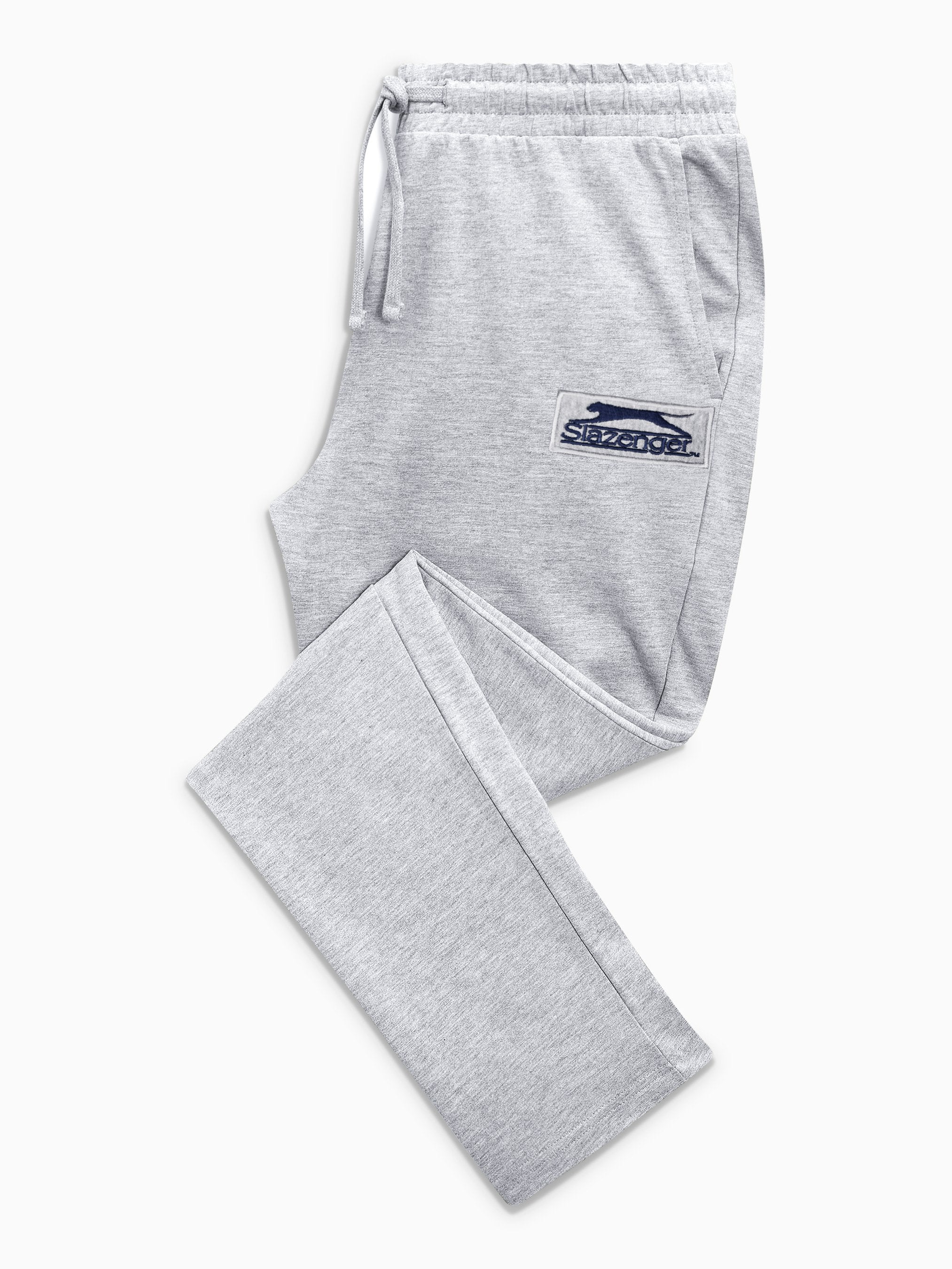 Slazenger Regular Fit Fleece Jogger Trouser For Men-Grey Melange-BE15512