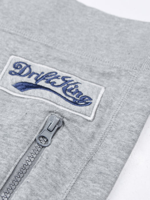 Drift King Regular Fit Fleece Trouser For Men-Grey Melange-BE15398