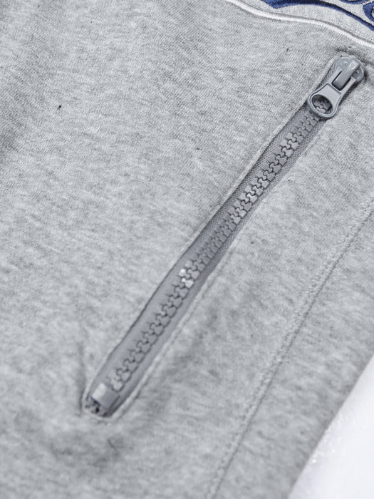 Drift King Regular Fit Fleece Trouser For Men-Grey Melange-BE15398