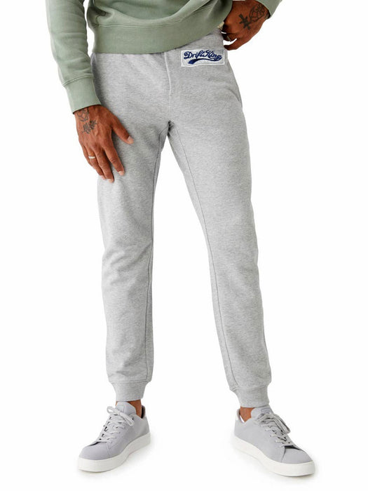 Drift King Slim Fit Heavy Fleece Jogger Trouser For Men-Grey Melange-RT2163