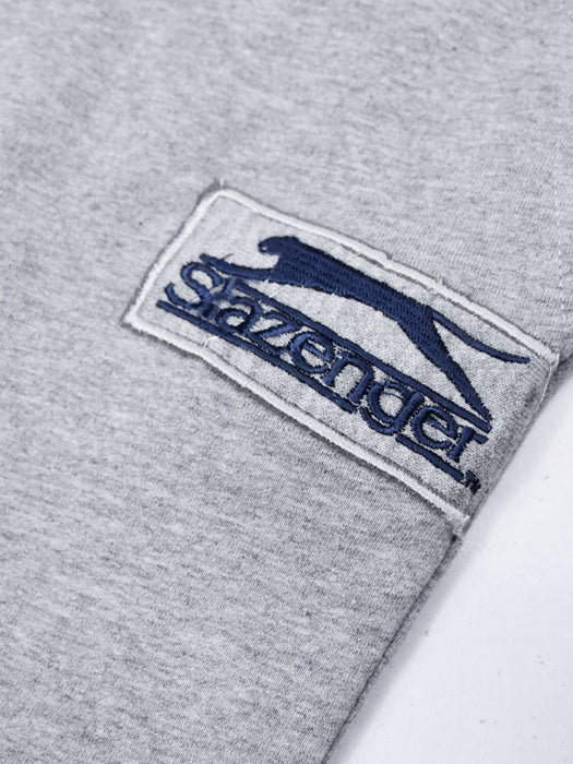 Slazenger Regular Fit Fleece Jogger Trouser For Men-Grey Melange-BE15512