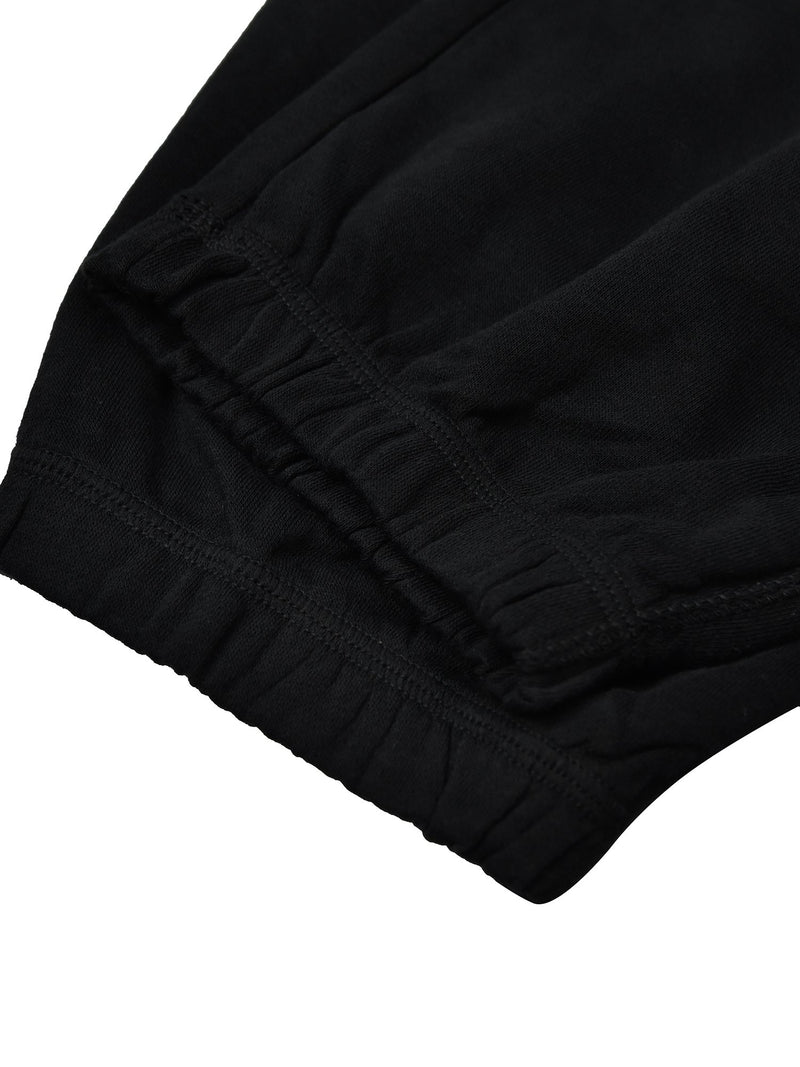 Slazenger Gathering Fit Fleece Jogger Trouser For Men-Black-RT2113
