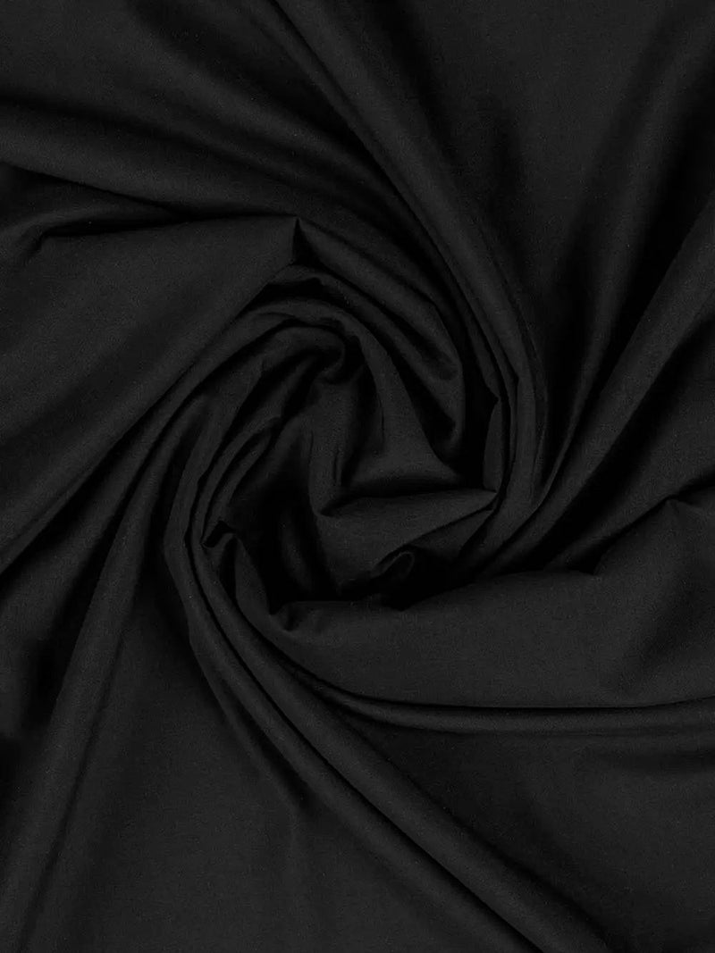 Unstitched China Soft Paper Cotton Suit For Men-Black-AN4014