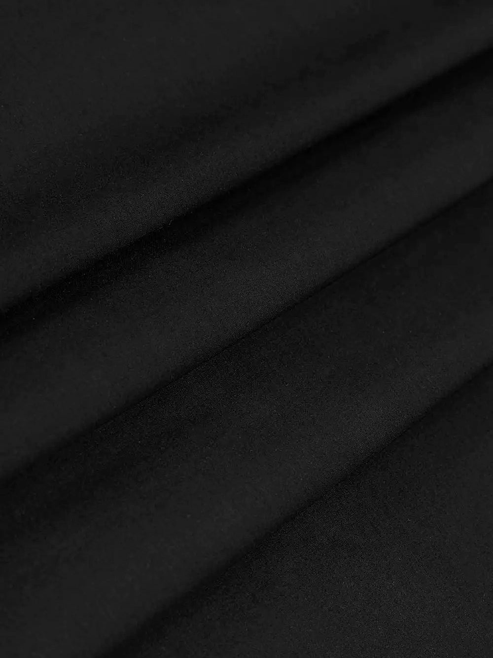 Unstitched China Soft Paper Cotton Suit For Men-Black-AN4014