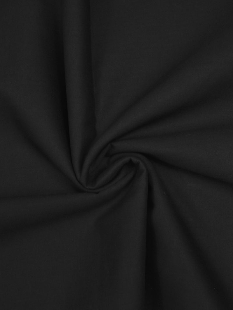 Unstitched Cotton Suit For Men-Black-AN4003