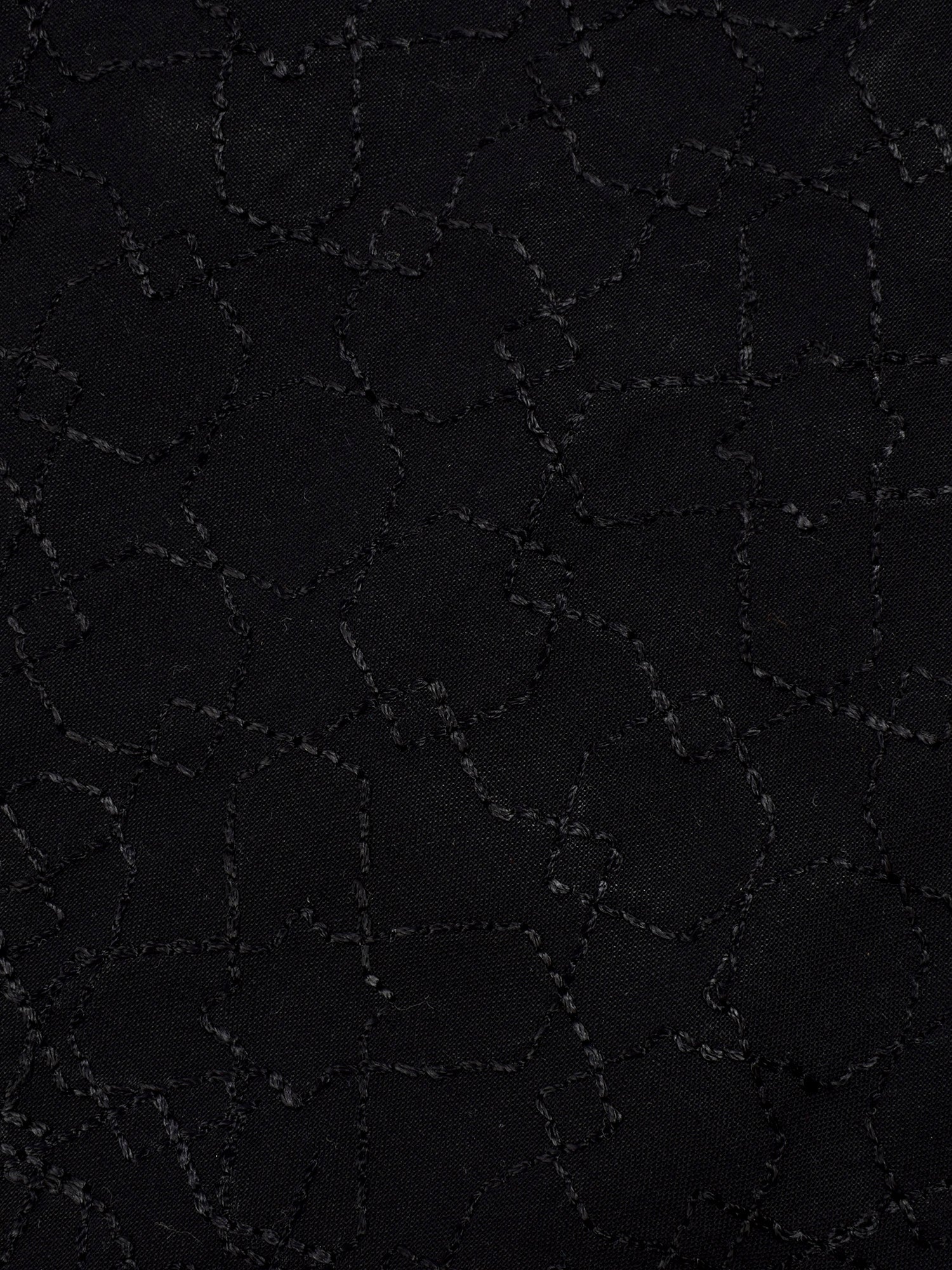 Stitched Kurta For Kids-Black Allover Textured-VL0043