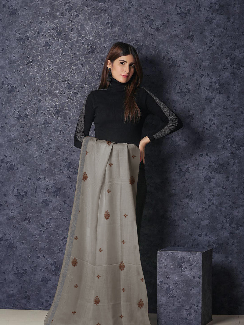 Premium Luxury Pashmina Wool Shawl For Ladies-RT1542